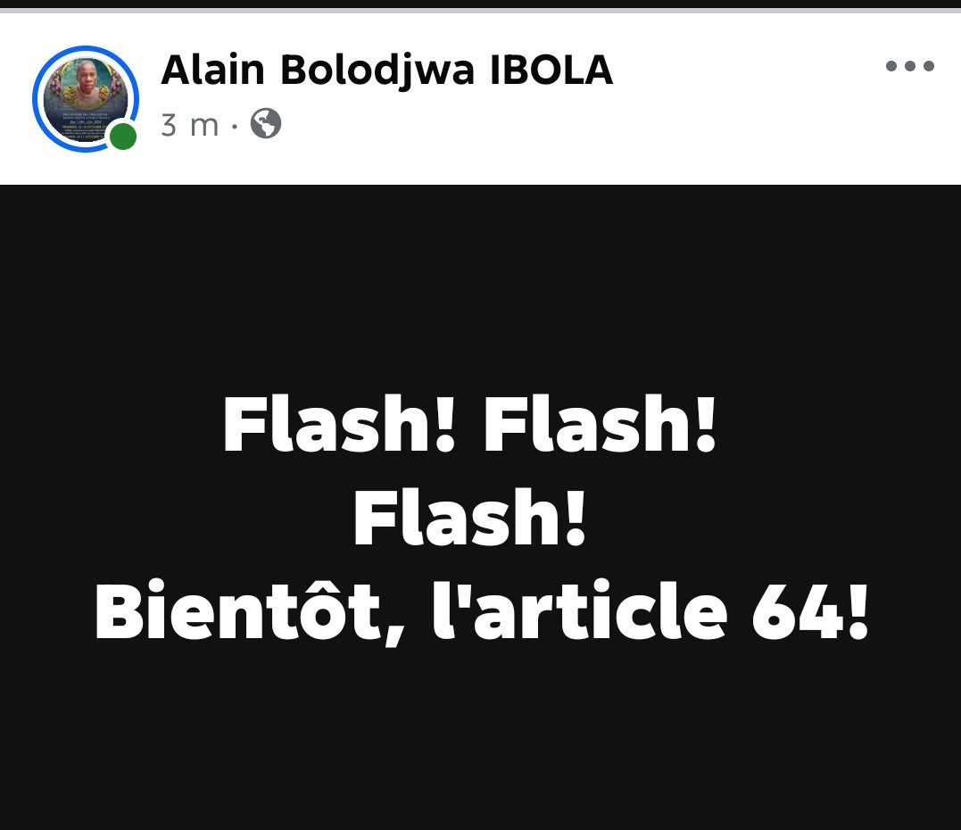 Alain BOLODJWA IBOLA tweet media