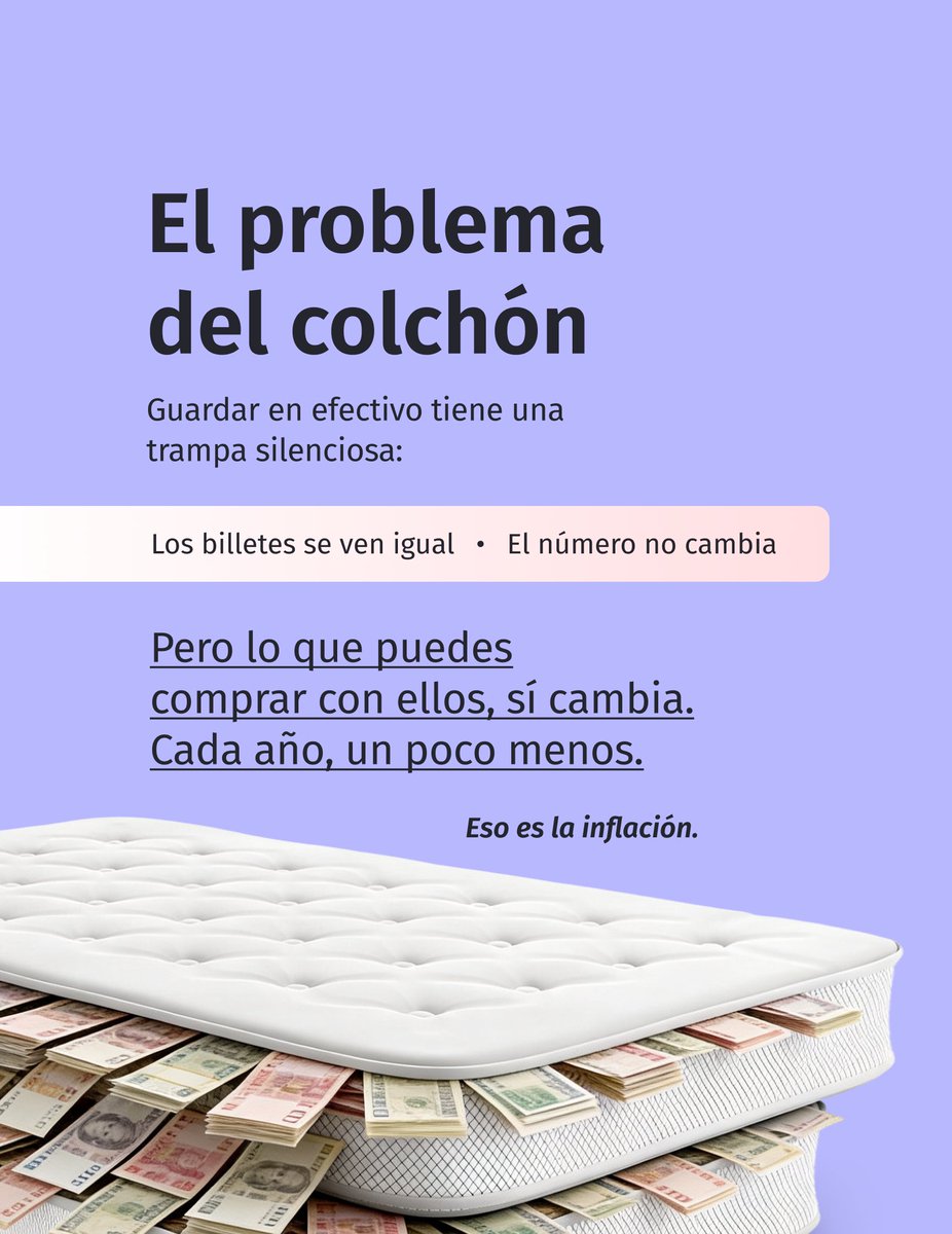 B4bitmx's tweet photo. El colchón no te cobra comisiones. Pero la inflación sí.

USDC en B4bit es la alternativa: 1 dólar digital, siempre, desde tu teléfono.

Tu primera cuenta cripto en 5 minutos.

#B4bit #USDC #PrimeraCuentaCripto #InflacionMexico #DolarDigital #VecinoFinanciero https://t.co/ngxkeQk0JC