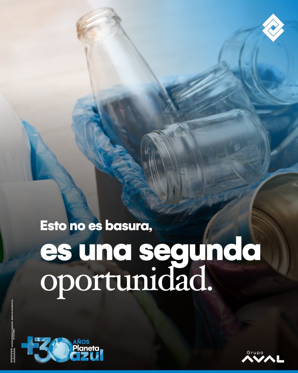ComPlanetaAzul's tweet photo. Reciclar transforma residuos en recursos y reduce el impacto en el planeta.

¿Ya separas tus residuos?

@comunidadplanetaazul @BcoOccidente @bco_occidente @bancosaval @BancosAval
#ComunidadPlanetaAzul #PremioPlanetaAzul #Ecolibros #PlanetaAzul #TuHacerImpacta #Sostenibilidad https://t.co/NaxWdmUSvh