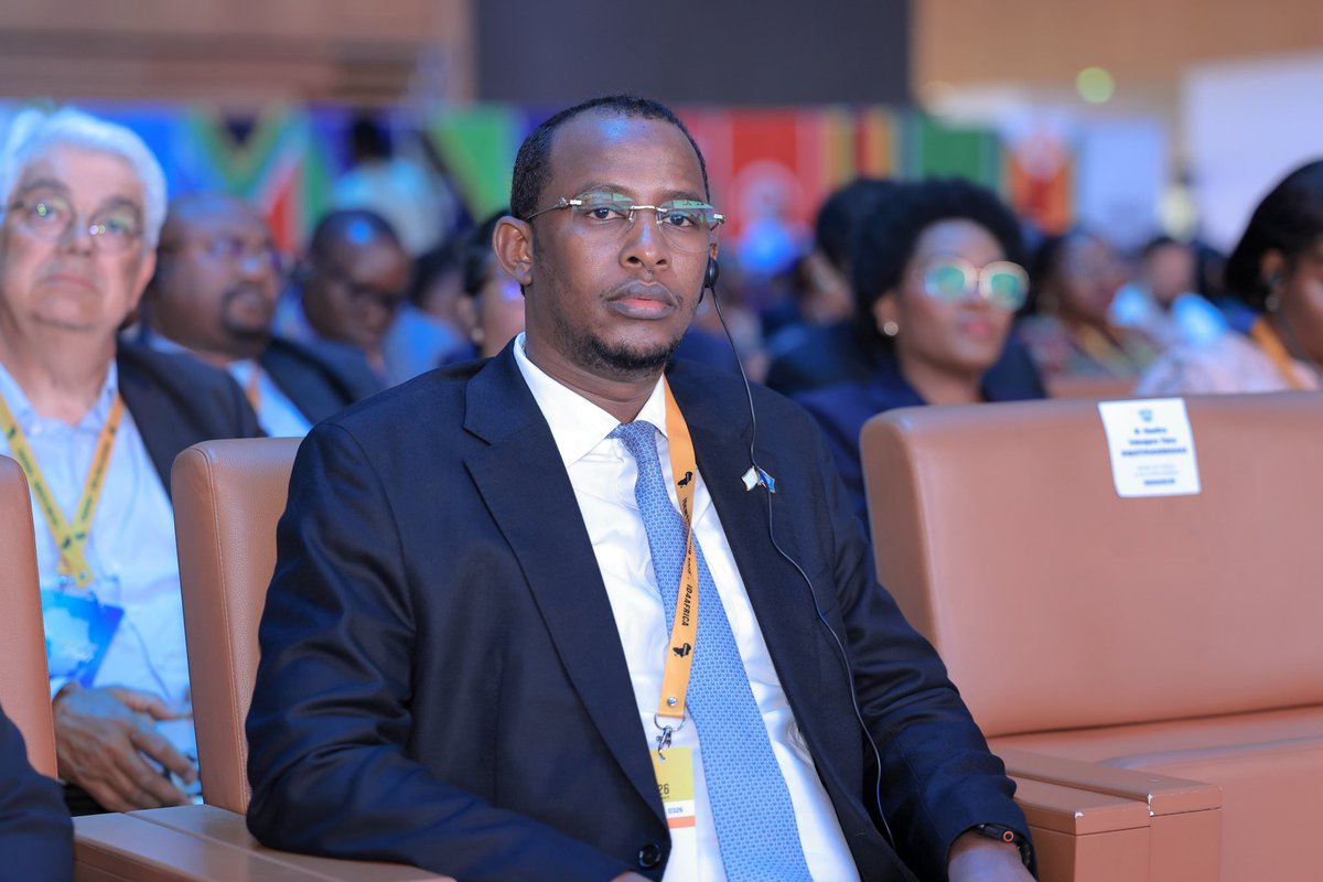 NIRASomalia's tweet photo. A high-level Somali delegation is participating in the @ID4Africa 2026 Annual General Meeting in Abidjan, Côte d’Ivoire (May 12–15, 2026). The delegation is led by the Director General of the National Identification and Registration Authority (NIRA) @AbdiwaliAbdulle.

The delegation brings together senior officials from NIRA, Federal Government institutions, and private sector partners. Among them are the Deputy Director General of NIRA, @Abdirahman_Euro, SPS General Manager @AbdillahiBihi, and @somalibankers CEO Dr. Ahmed Khadar A. Jama.

Held under the theme “Digital Identity: From DPI to Digital Public Ecosystems,” the conference gathers African governments and global partners to advance digital identity systems. Somalia’s participation reflects continued commitment to strengthening the national ID system and digital public services.
#ID4Africa