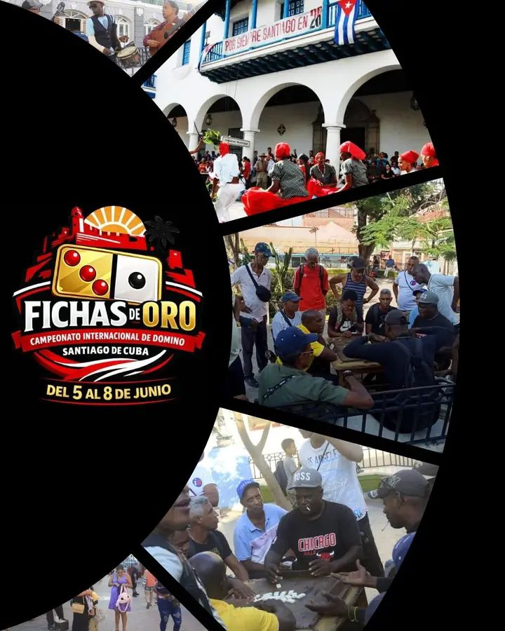 MinturCuba's tweet photo. 🎲✨ ¡Santiago de Cuba te espera!Del 5 al 8 de Junio, vive Fichas de Oro, un evento donde cada jugada celebra la historia y la pasión del Caribe. Una cita imperdible para los amantes del juego, la cultura y la energía santiaguera. ✨

#Ecotur #30Años #CreandoAventuras #CubaÚnica https://t.co/RQn3GTTLKx