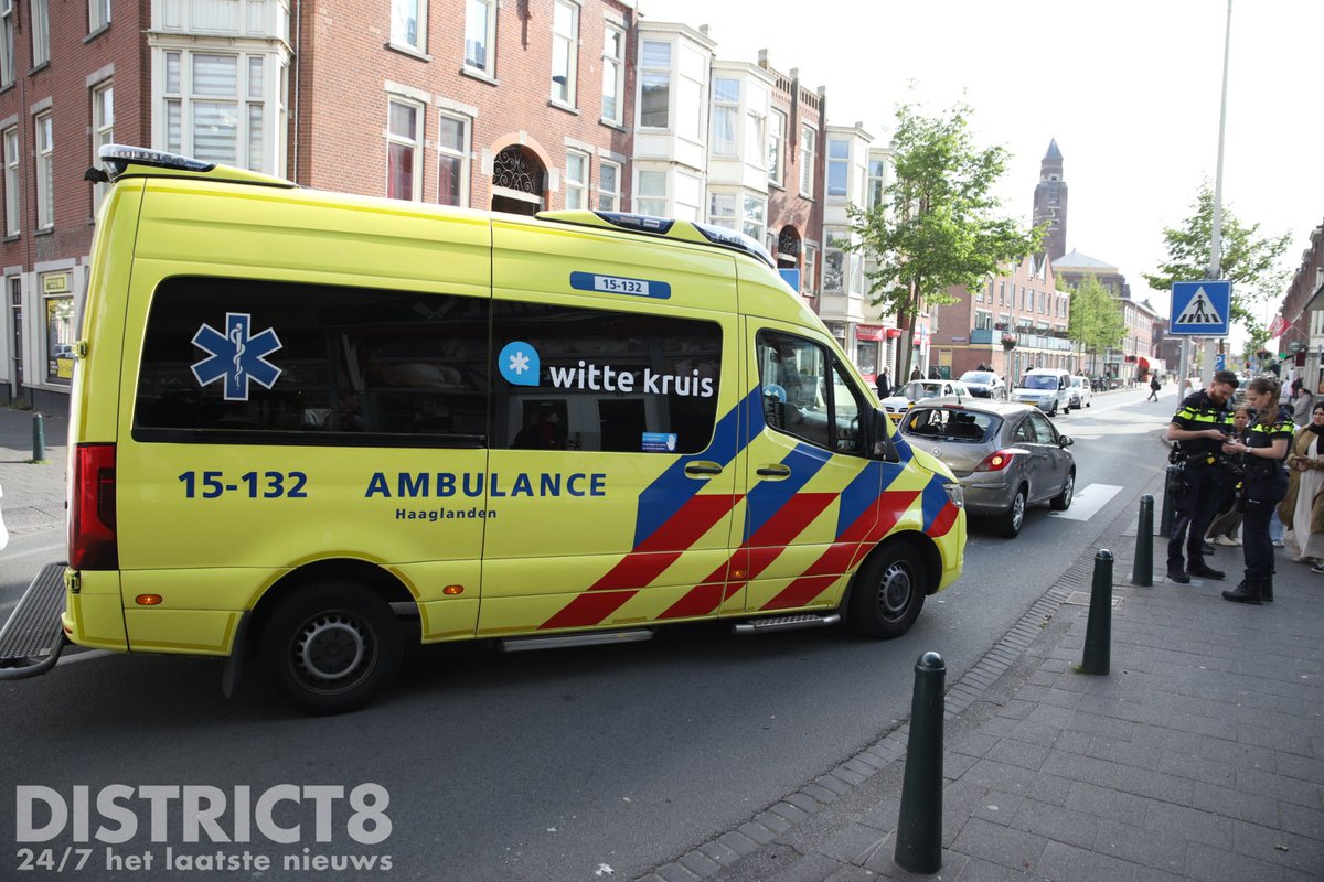 Ongeval tussen fietser en auto in Den Haag