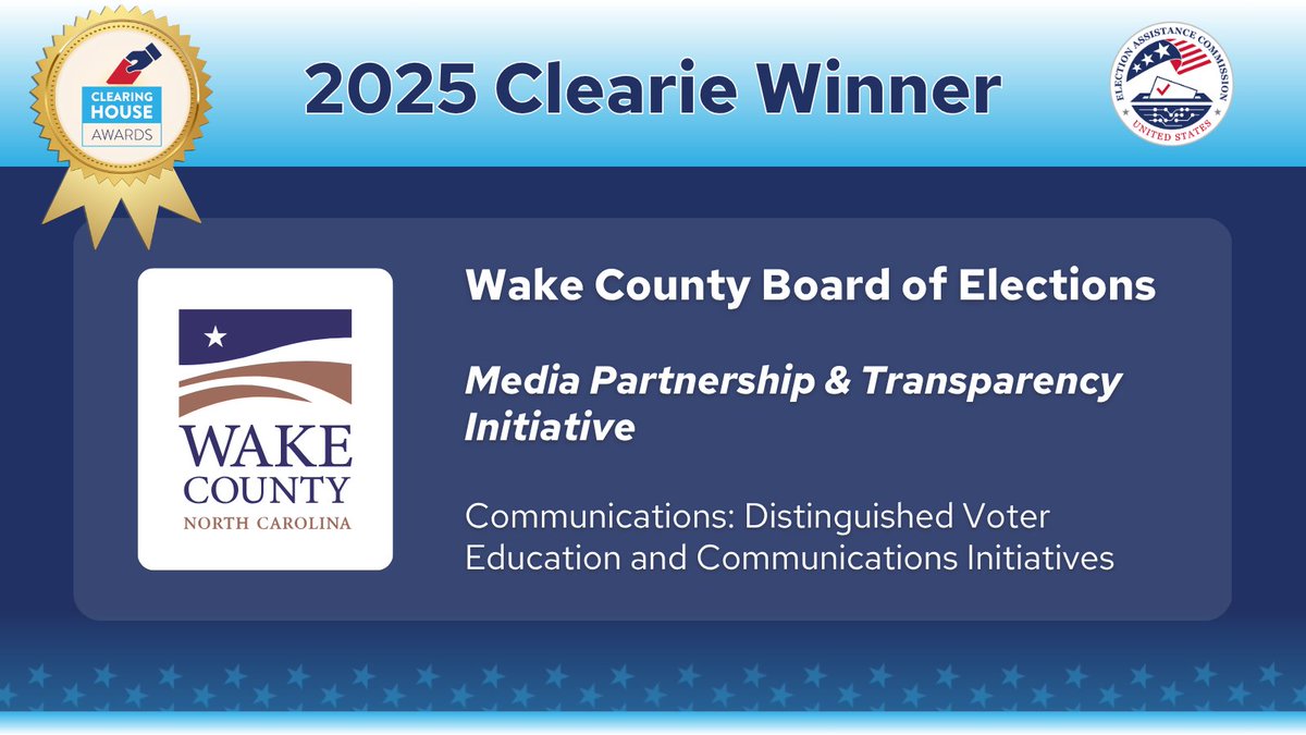 Wake County, NC Elections tweet media