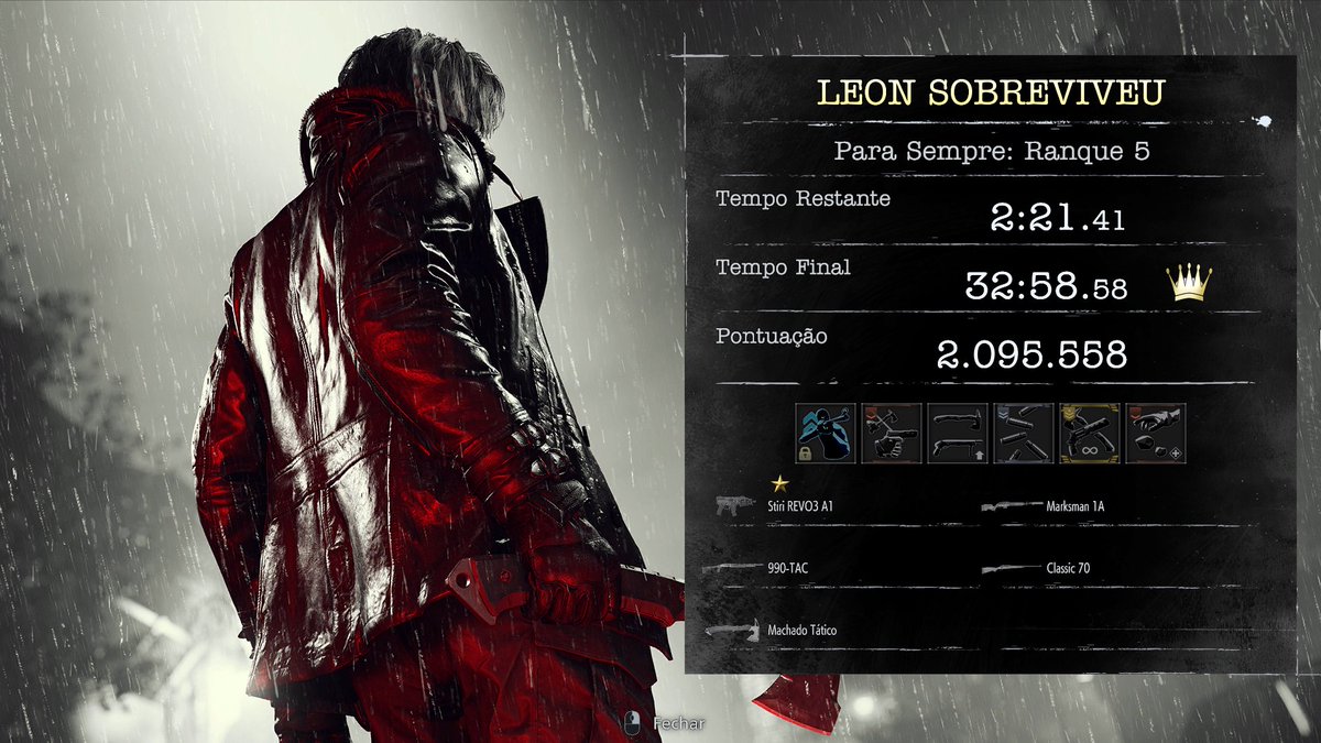 Depois de 2 dias exaustivos, consegui! Leon Must Die Forever Rank 5