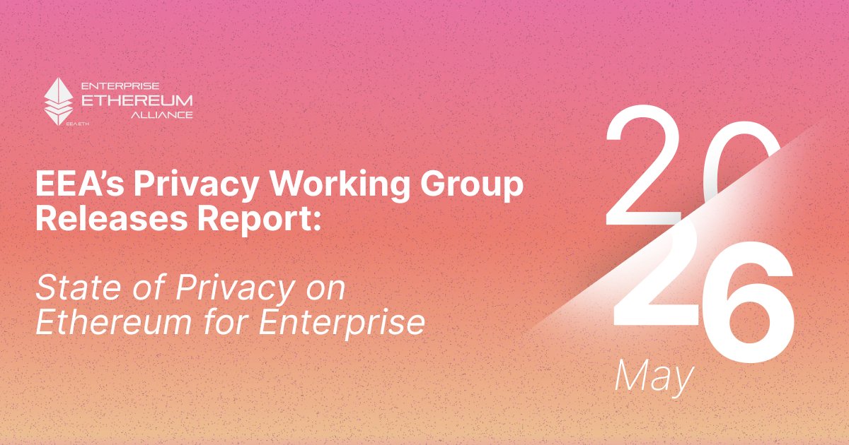Enterprise Ethereum Alliance | eea.eth tweet media
