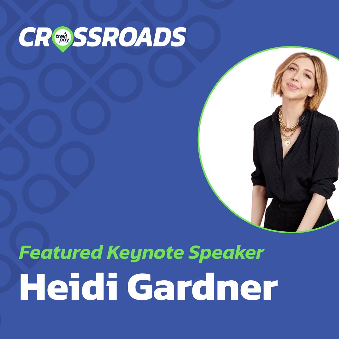 TreviPayXroads's tweet photo. Heidi Gardner is taking the stage at TreviPay Crossroads. From Kansas City to SNL, she’ll share her journey to Studio 8H and offer her perspective on adaptability and finding your voice. 
https://t.co/apjdq8uM2d
#MeetMeAtCrossroads https://t.co/Bb1lSvFBBK