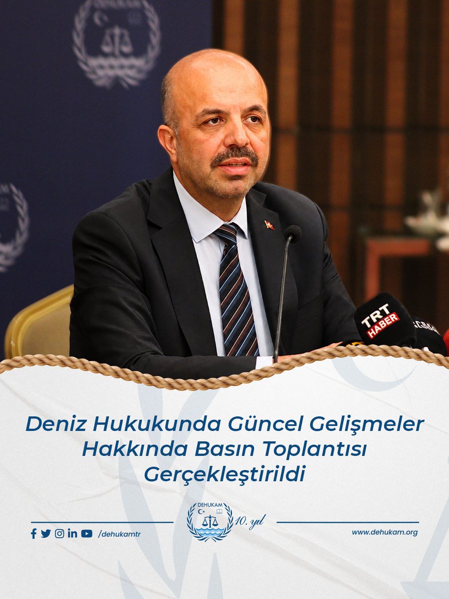 Dehukamtr's tweet photo. Deniz Hukukunda Güncel Gelişmeler Hakkında Basın Toplantısı Gerçekleştirildi.

Detaylı bilgi için:
https://t.co/2TqInuwagr https://t.co/xYIpCqlpB1
