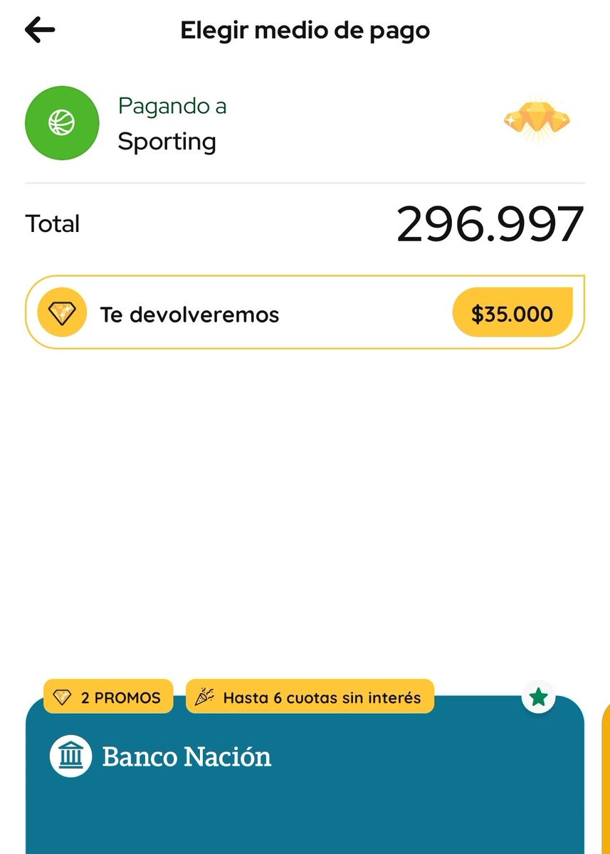 Alerta de promos acumulables en Sporting! 🚨👟 Se están sumando DOS reintegros pagando con MODO (y hay hasta 6 cuotas sin interés con algunas tarjetas).
🎯 El monto óptimo de compra es $80.000
Si gastás eso, se activan los topes máximos de las dos promociones juntas:
• La promo