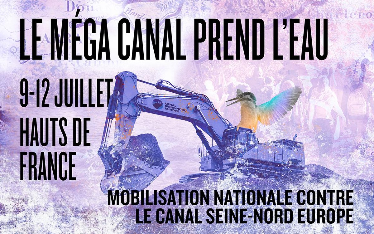 lessoulevements's tweet photo. 🌊 Le Méga Canal prend l'eau : enterrons-le !  Du 9 au 12 juillet 2026, rejoignez la mobilisation nationale contre le canal Seine-Nord Europe

➡️ Texte d'appel à retrouver en entier sur : https://t.co/9Z99wcnFI3

👉Canal telegram : https://t.co/XBSM3SpSJF https://t.co/b4npuDJ5lg