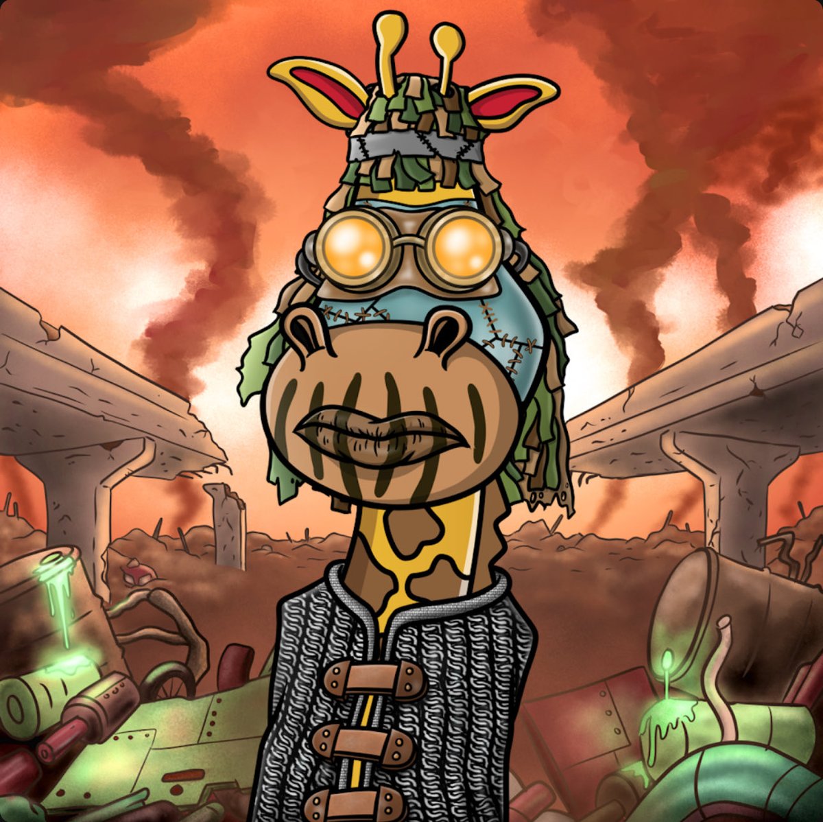 GoofyGiraffes_'s tweet photo. 🚨 Giving away 1 upgraded Goofy Gieaffes Apocalypse NFT 🦒 🌋 

ONLY 14 upgrades left until we hit the 400 sell out for Phase 2 👀 

🌟 To enter:
Follow us
Like/RT this tweet 
Comment about Goofy Giraffes and tag 3 friends 

Winner in 48 hours ⌛️ 

Upgrade your Giraffe: https://t.co/szspFsyIG0

Apocalypse Giraffes added perks: 
-33 GOOFY staking bonus per day 
-share of $EMPIRE from Founders bonds (currently earning 5600/day) 
-share of all @LunardollzNft utility  
-New Apocalypse Art