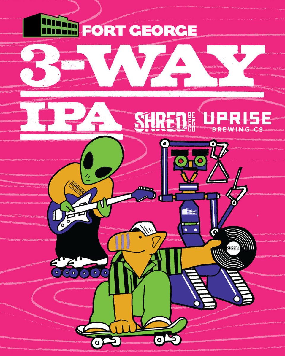 BREWPUBLIC's tweet photo. 3-Way IPA season is upon us and the annual summer seasonal will be officially released later this week in Astoria with this year's collaborating partners - Shred Beer and Uprise Brewing. Details below.
https://t.co/uxarDXXNzW
@FortGeorgeBeer @uprisebrewco #3wayipa https://t.co/AXuopYUWT0