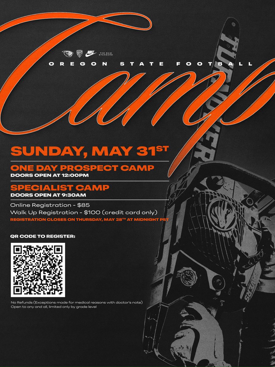 BeaverFootball's tweet photo. It’s camp season… Come Build the Dam 🦫 

🔗 https://t.co/7WuuP1OTDv
🗓️ Saturday, May 31st
—
#TheDamStandard https://t.co/OR9xXbTRvA