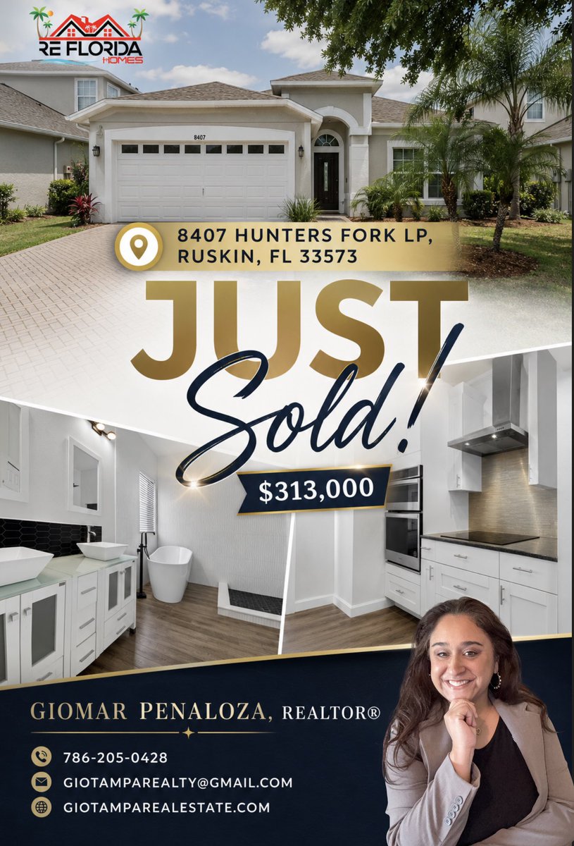 giopenaloza74's tweet photo. 🏡 New chapter unlocked in Ruskin, FL 🔑✨
Grateful for the journey and excited for what’s ahead in Tampa Bay real estate.

📲 Gio Penaloza, Realtor®
🌐 https://t.co/XCFM92uOdg

#TampaBayRealEstate #RuskinFL #FloridaHomes #GioPenalozaRealtor https://t.co/ZozIDPaPsT