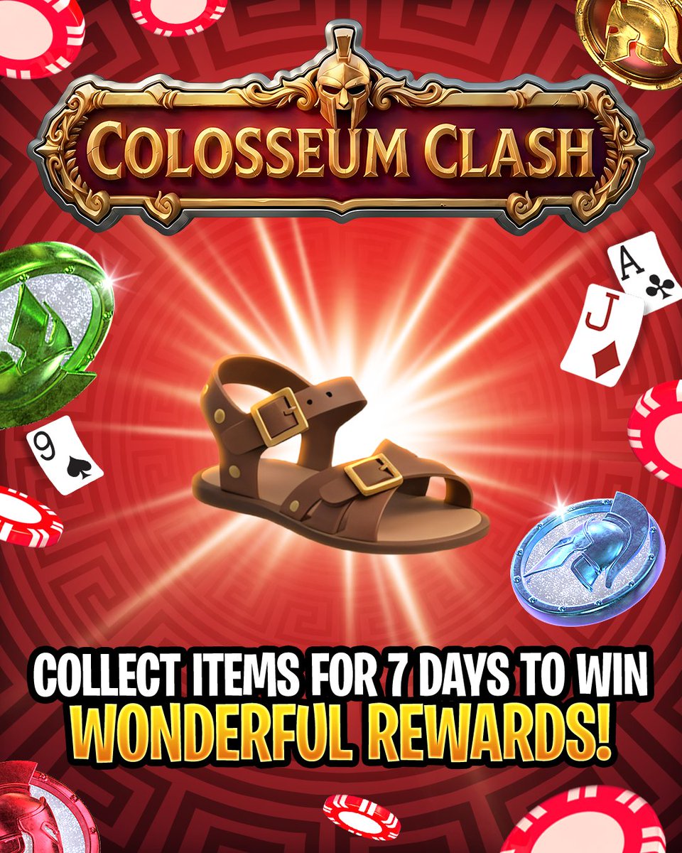 GoP_3's tweet photo. Continue the Clash with by gathering this week’s Colosseum Clash collectible!

Each week, a new collectible quest will emerge with multiple reward milestones filled with amazing instantly claimable prizes.

Upgrade to GOP+ for free 👉 https://t.co/RgVm7lPgTQ https://t.co/PyfB0SyDAk