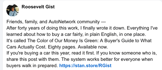 ArizonaDriver's tweet photo. Focused 80pp guide by one of our favorite colleagues in the biz, @RooseveltGist. "If  you're buying a car this year, read it first. If you know someone who  is, share this post with them. The system works better for everyone when  buyers walk in prepared."
https://t.co/07seV56mmI https://t.co/Opljwa86VN