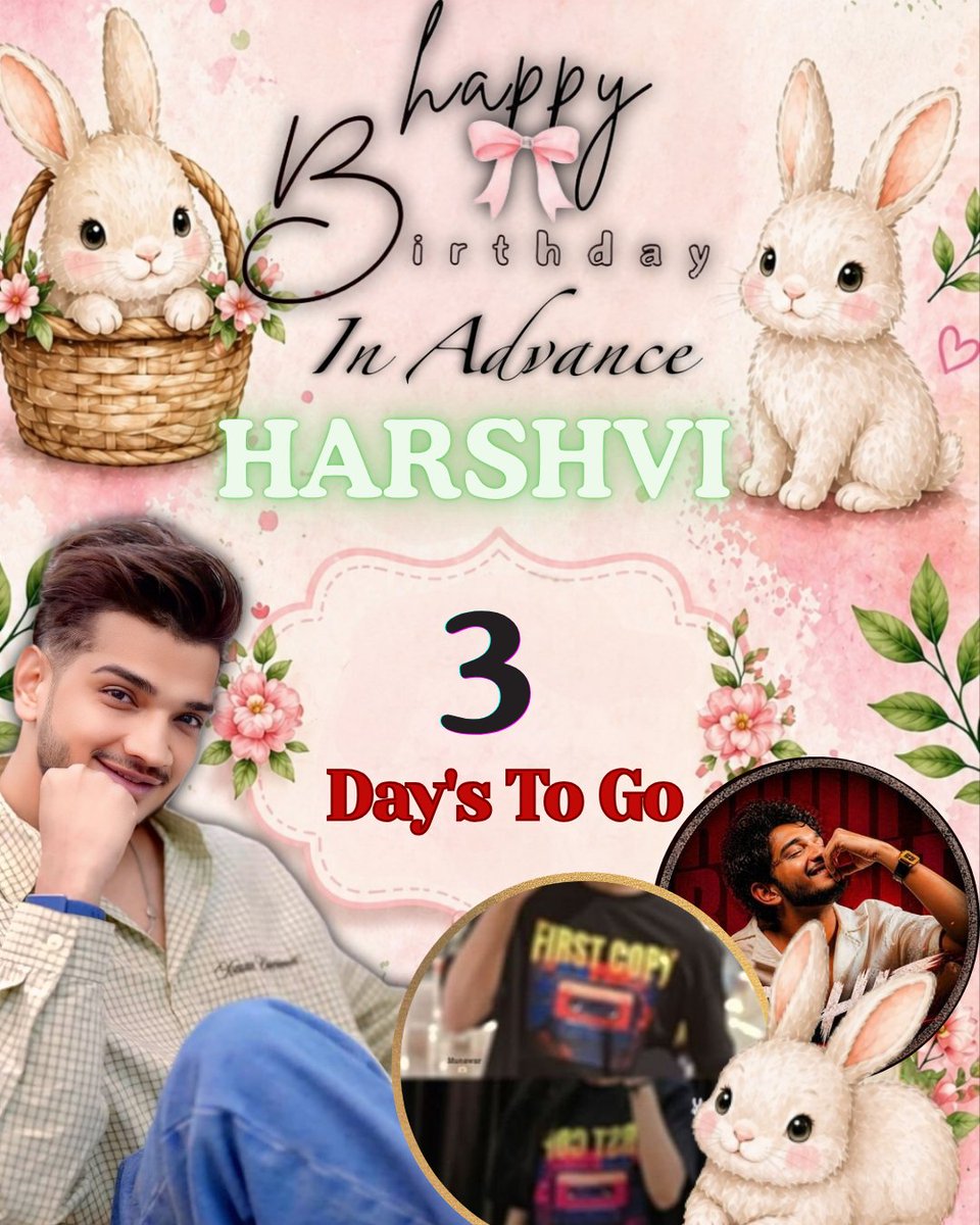 Rohit176222's tweet photo. 𝟘3 𝔻𝕒𝕪𝕤 𝕝𝕖𝕗𝕥 𝕗𝕠𝕣 Rabbit 𝔹𝕚𝕣𝕥𝕙𝕕𝕒𝕪 🤍
@maihukhargosh
happy birthday, nakli admin
May this year sharpen your strength, elevate your success,
and push you closer to everything you deserve. https://t.co/53L5afPYh0