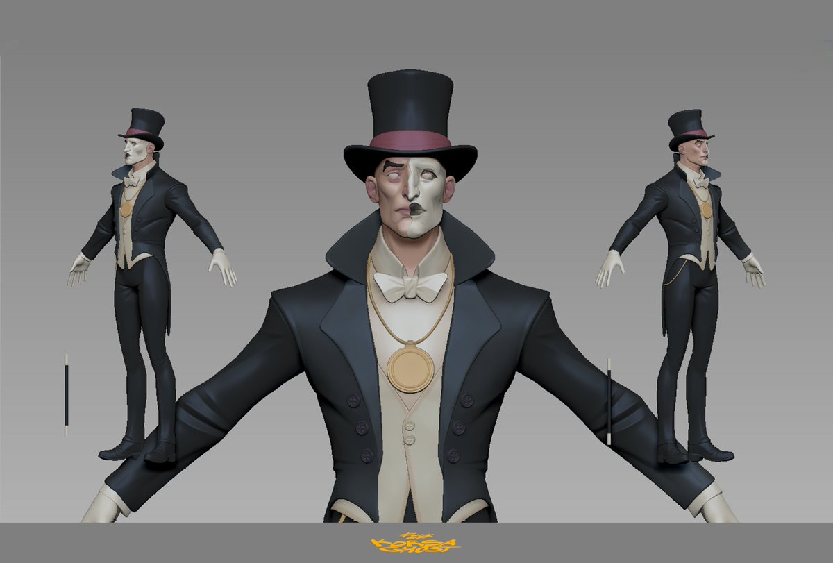 KorsaGhost's tweet photo. I started working on the Sinclair maybe I'll add this model as a Mod. I'll add more details Mustache pupils and so on what do you think?
#Deadlock #concept https://t.co/Qw0kB5IAGA