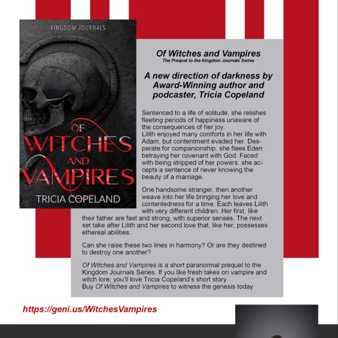 MPSmithAuthor's tweet photo. New Release by Tricia Copeland  -- Of Witches and Vampires https://t.co/9l9AAVDtZ2
#book #bookblast #bookpromo #greatread #BYNR #NewRelease https://t.co/C4qAiiS17H