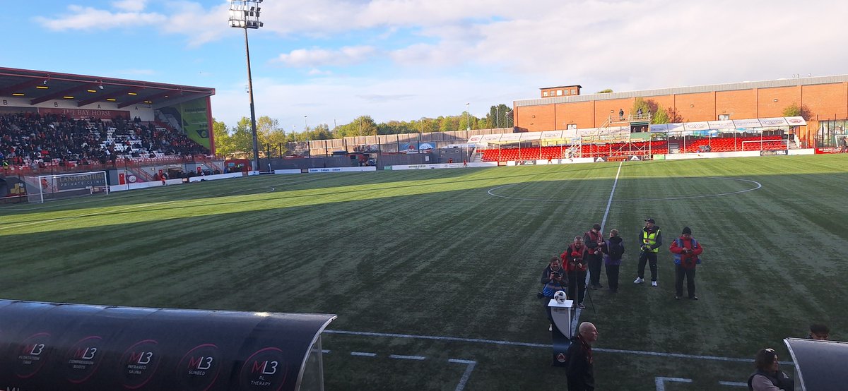 ChrisMacL's tweet photo. Greetings from Clyde v Hamilton, in Hamilton, pic taken before kick off https://t.co/z3GltfLqkF