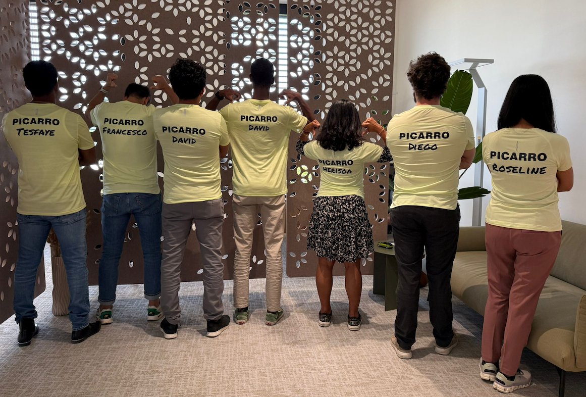 Picarro's tweet photo. 🏃‍♂️🏃‍♀️💚 The “Picarro Pursuit Team” proudly represented our Geneva office at the 20th Geneva Marathon! Congrats to David O., David S., Diego, Francesco, Herisoa, Peter, Roseline &amp; Tesfaye for bringing teamwork, wellness &amp; Picarro energy to the course.

#GenevaMarathon #TeamPicarro https://t.co/cDuZ3f06vE