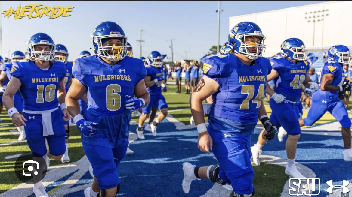 KGMT_1's tweet photo. Blessed to receive a offer from @SAUFootball 💙💛

@Coach_Johnson28 
@CoachErikThomas 
@coach_QTuck https://t.co/iGrHAv34r2