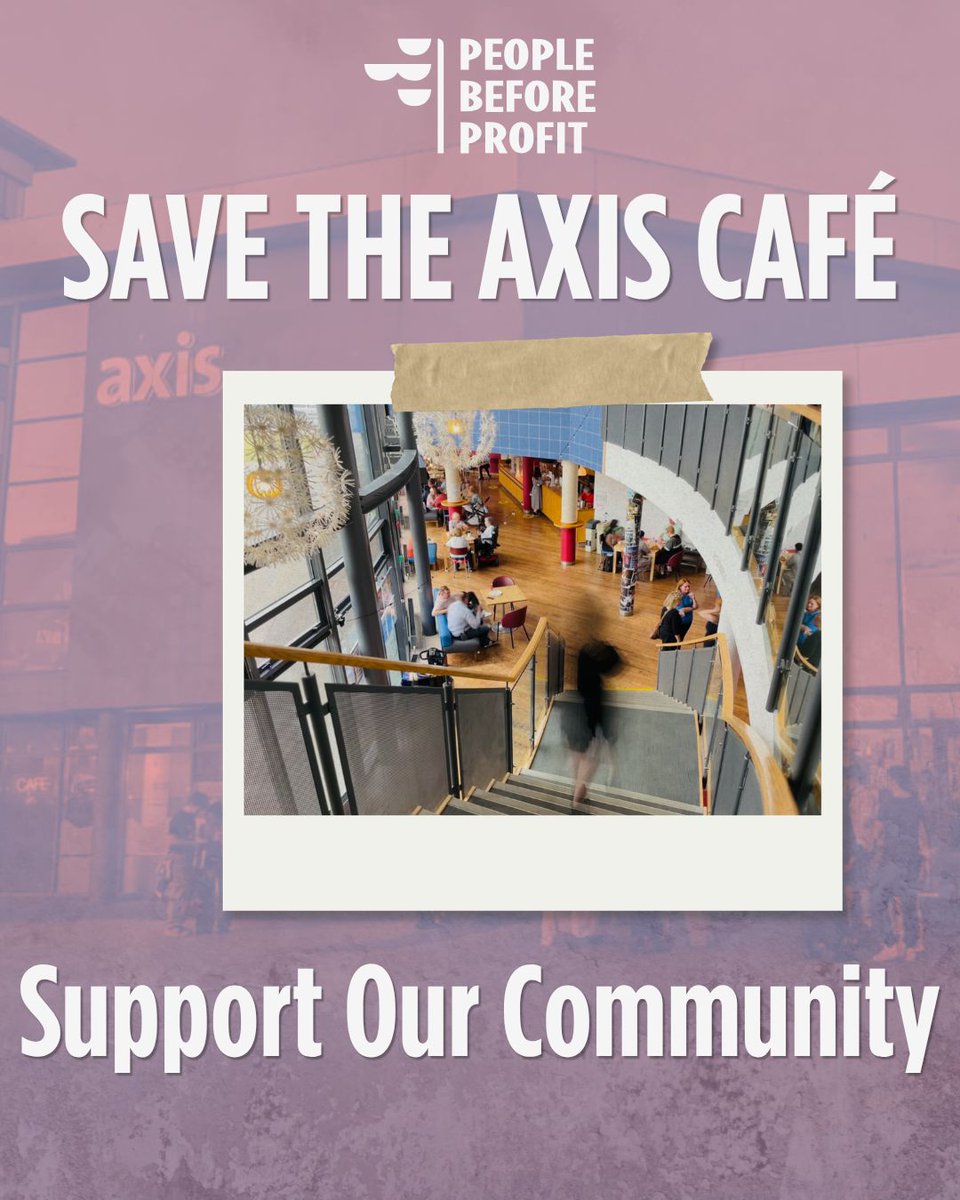 ConorReddy95's tweet photo. The Axis Café has been a vital community space in Ballymun for as long as it has existed. 

Sign and share the community petition to save it:
https://t.co/Mugzj0risa

🧵1/5 https://t.co/MOXzGIB9k0