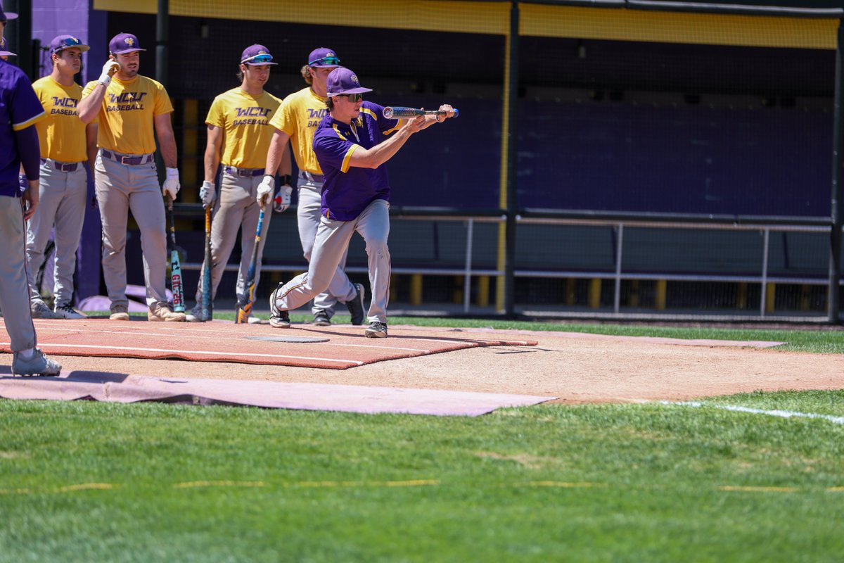 WCUAthletics's tweet photo. BASE: Working for the weekend! Preparations are fully as @BaseballWcu gets set to host the Atlantic Regional Tournament at Serpico Stadium beginning on Thursday! https://t.co/d8xJ7QO7Bf