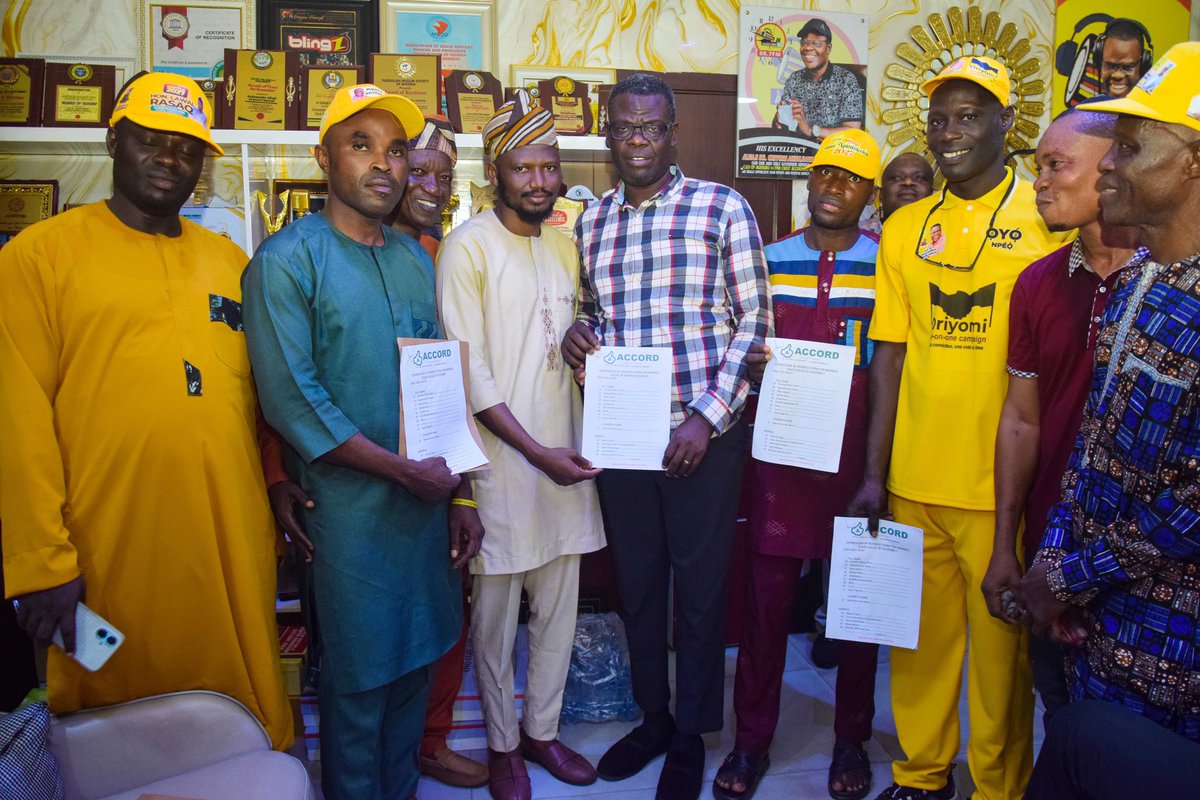 rasakgentle's tweet photo. Yesterday, I officially obtained my Expression of Interest Form to contest for the Federal Representative seat of Egbeda/Ona-Ara Federal Constituency under the most reputable party, ACCORD.

This journey is about service, growth, and effective representation for our people. https://t.co/JJwXb8uzEK