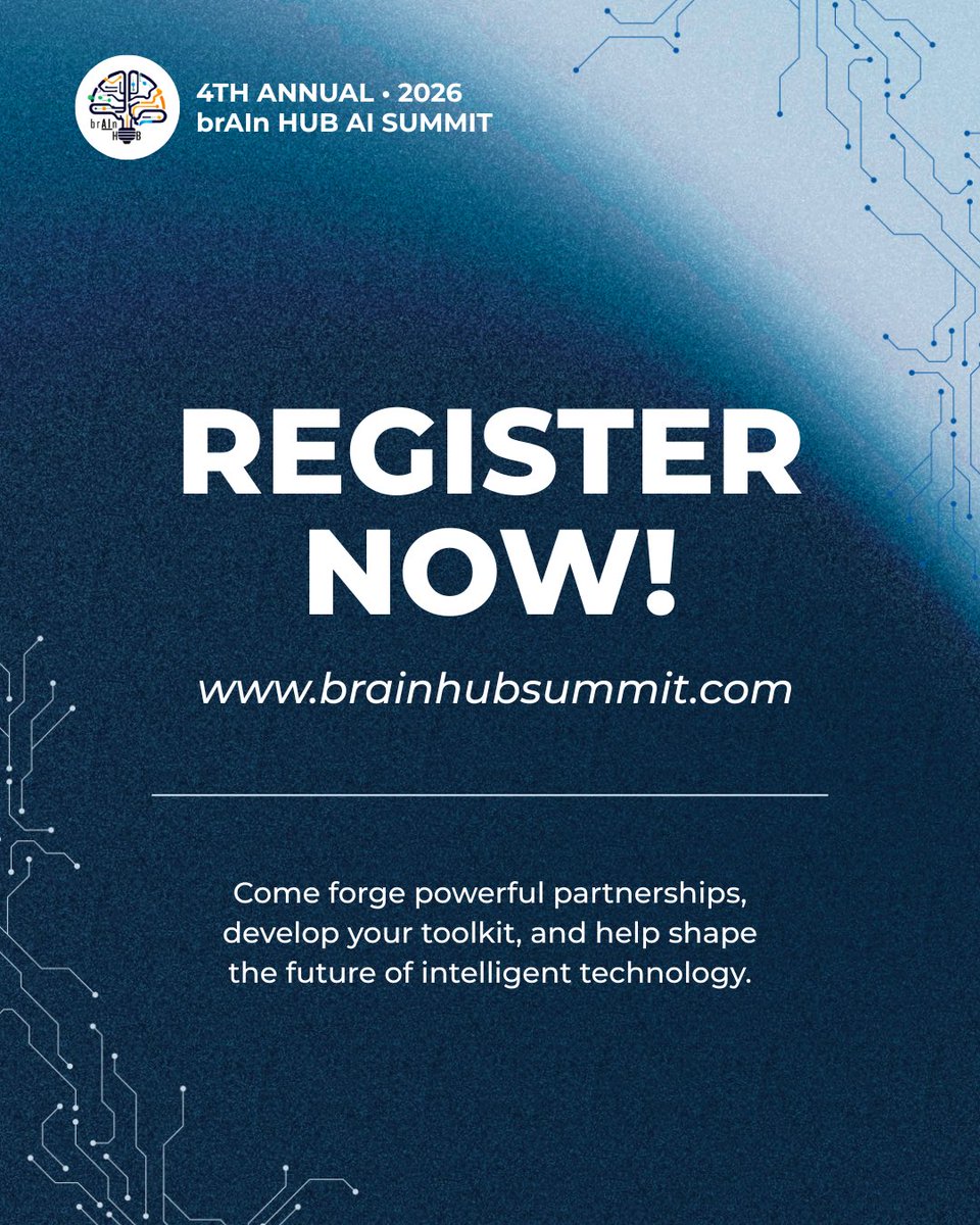 MtnAreaWorks's tweet photo. Join experts &amp; innovators in AI @UncAvl for dynamic event. 

Ticket includes:
✅ Breakfast &amp; lunch
✅ Cocktail reception &amp; networking events
✅ Hands-on workshops
✅ Parking
Secure your spot today at Home | brAIn Hub AI Summit https://t.co/tzMGjQvSTR https://t.co/8Nx1ngNUGa