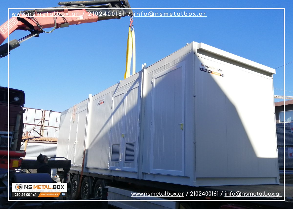 NSMetalbox's tweet photo. Προκατασκευασμένοι οικίσκοι-κτήρια NS METAL BOX
PREFABRICATED SUBSTATION #nsmetalbox #prefabricated #oikiskos #construction #prefaboffice #modular #modularoffice #prefaboffice #prefab #containeroffice #office #container #οικίσκος #προκατ #metalbox #εργοτάξιο #φυλάκιο #substation https://t.co/PlmLILNNAx