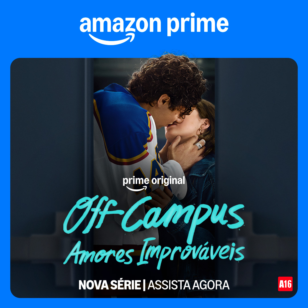 PrimeVideoBR's tweet photo. A única regra era não se apaixonar. Mas o coração não segue regras. Nova série original baseada no best-seller Off Campus. Já disponível no Prime Video