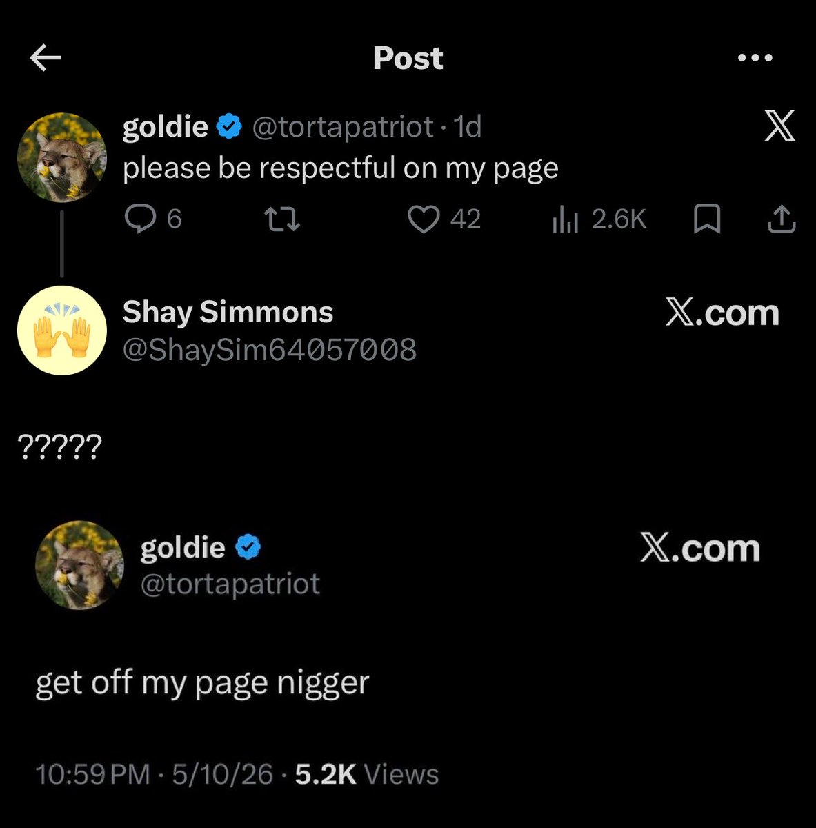 goldie tweet media