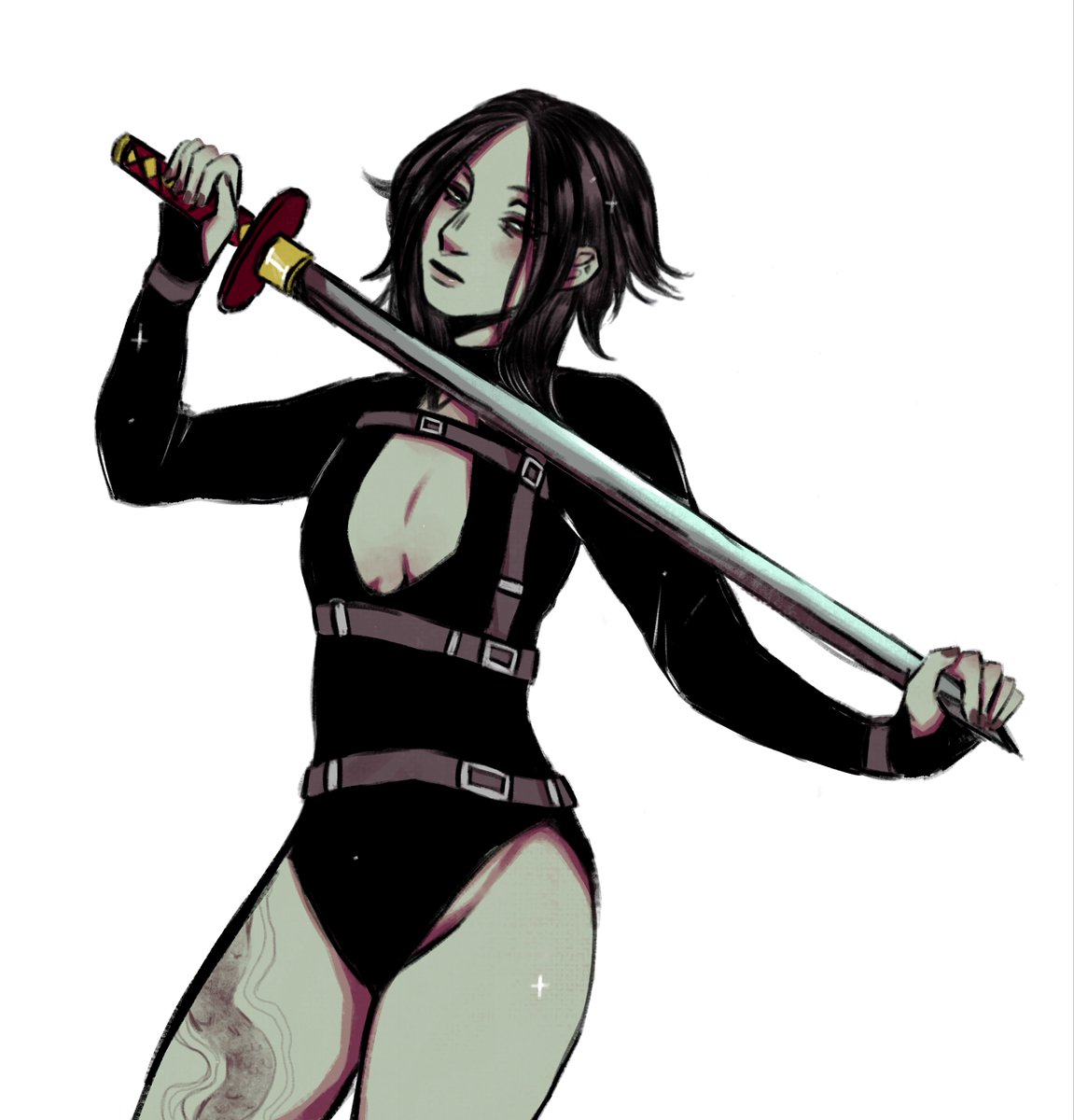 spicyknives's tweet photo. fem!sunarin with a sword! https://t.co/0hlCwfAySn