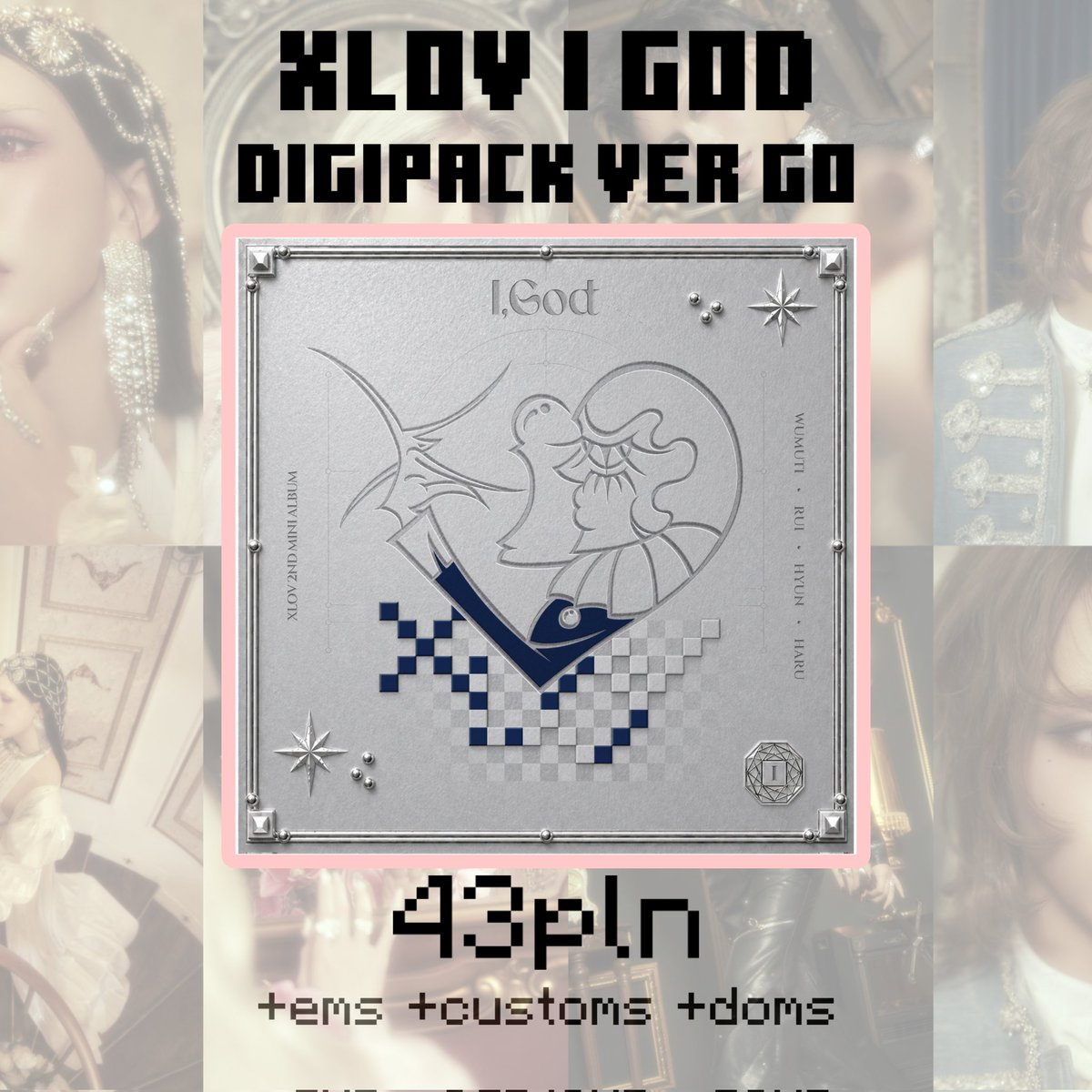 tynat_go's tweet photo. ‼️ALBUM #XLOV "I, GOD" GO PL‼️

📆Termin zgłoszeń: 21.05.2026, 22:59
🛍Sklep: 1stMusic, JumpUp, trzeci ustalony później
✨️Wersja: Digipack
💰Cena: 43zł https://t.co/4MGH5plUnb