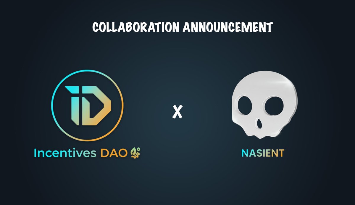 IncentivesDAO's tweet photo. We are giving away 5x GTD WL spot for NASIENT.
NASIENT is an upcoming collection by @Nasbelaeth launching on $ETH mainnet soon.   

How to enter?  
> Follow @IncentivesDAO &amp; @Nasbelaeth  
> Repost their recent tweet
> comment your $EVM wallet address  

Winners in 24 hours, GL. https://t.co/GqmzYHhPkA