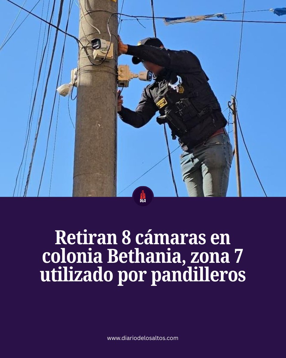 DdeLosAltos's tweet photo. El ojo criminal: así operaban las 8 cámaras que la PNC retiró en la colonia Bethania. 

https://t.co/hfcL65cKk7 https://t.co/OLY6XaBfK5