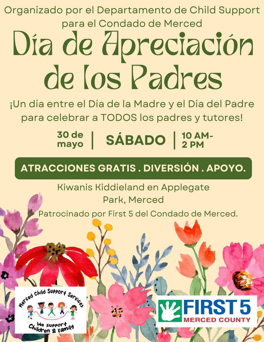 MercedDCSS's tweet photo. Celebrate the amazing parents and guardians who make our community strong! Join us on May 30th for Parents’ Appreciation Day at Kiwanis Kiddieland in Applegate Park. Enjoy free rides, fun activities, and family-friendly support from 10 AM to 2 PM. 

#MercedCountyEvents https://t.co/mDaHfA8aiM
