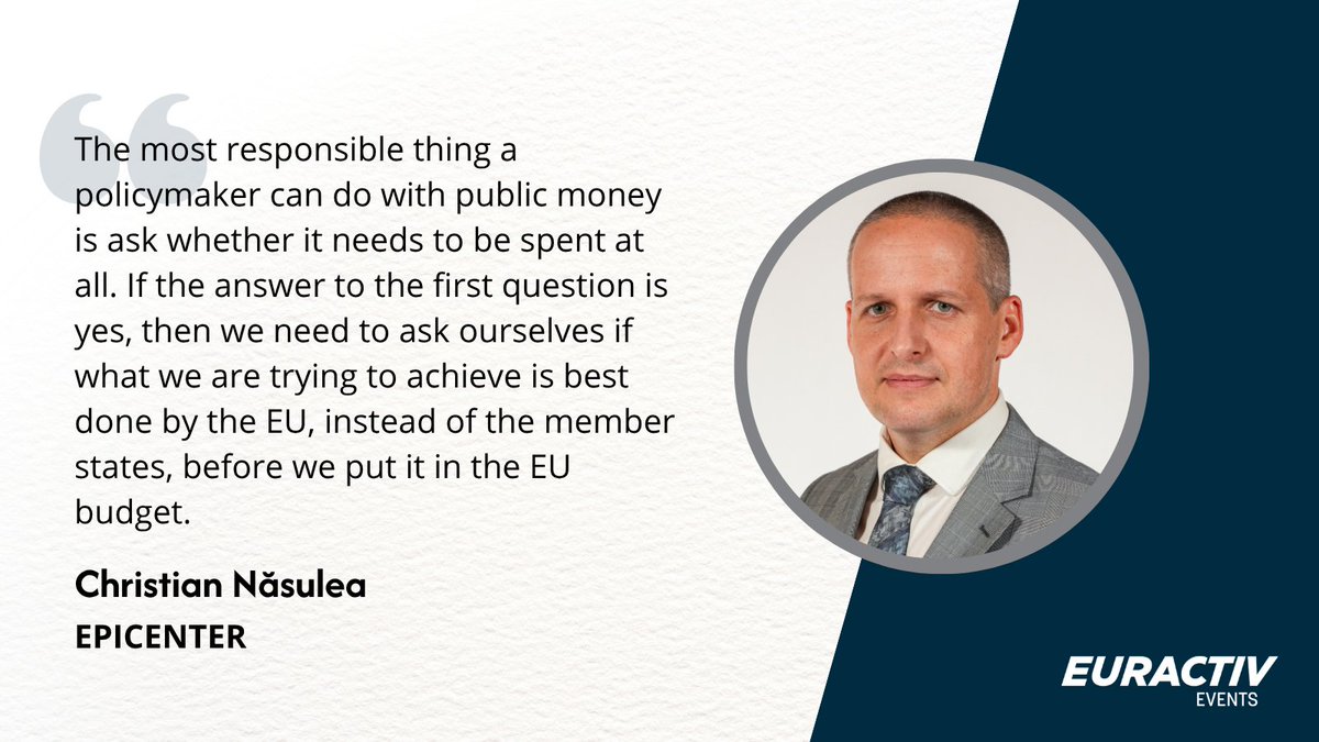Euractiv's tweet photo. @EU_Commission @Europarl_EN @negrescuvictor Christian Năsulea, @epicenterEU offering insights at our #eaDebates: https://t.co/vFWjVMxOH5