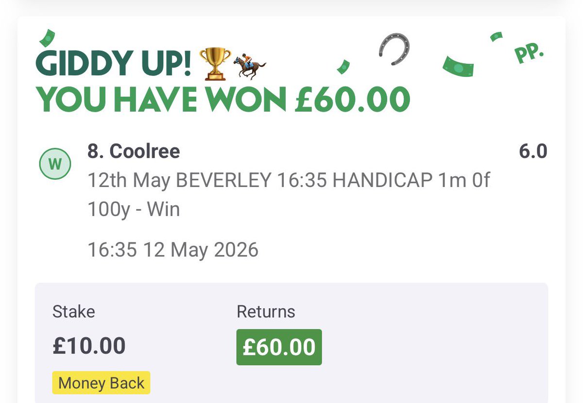 HullTipsters's tweet photo. nice 1u win 🪇 https://t.co/IAgSclxKvp