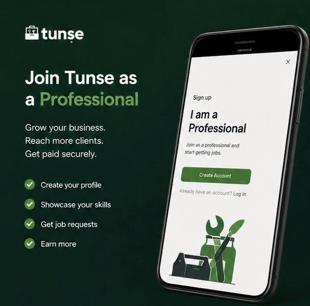 Demilade445's tweet photo. you’re into plumbing, electricals, carpentry, cleaning, tailoring, or more. Tunse is building a trusted platform for you to grow. 
Join the movement today and start getting discovered.
🌐 Tunse⁠�
#Tunse #Artisans #SkilledWorkers #NigeriaTech #SideHustle #Entrepreneur #Jobs https://t.co/6AgJ3LyYHo