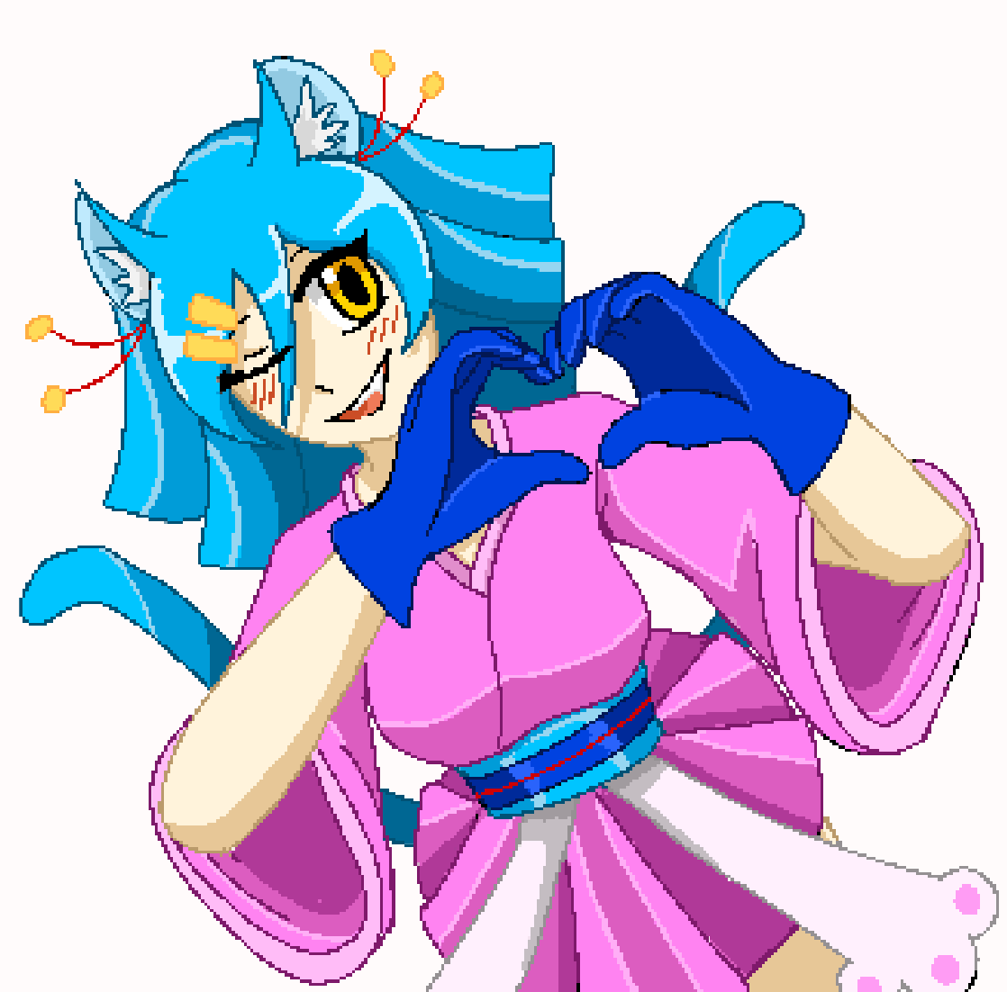 NoaZilberman's tweet photo. @Fuululuu I did it with my oc in pixel art! ;3 https://t.co/1rscT9x85U