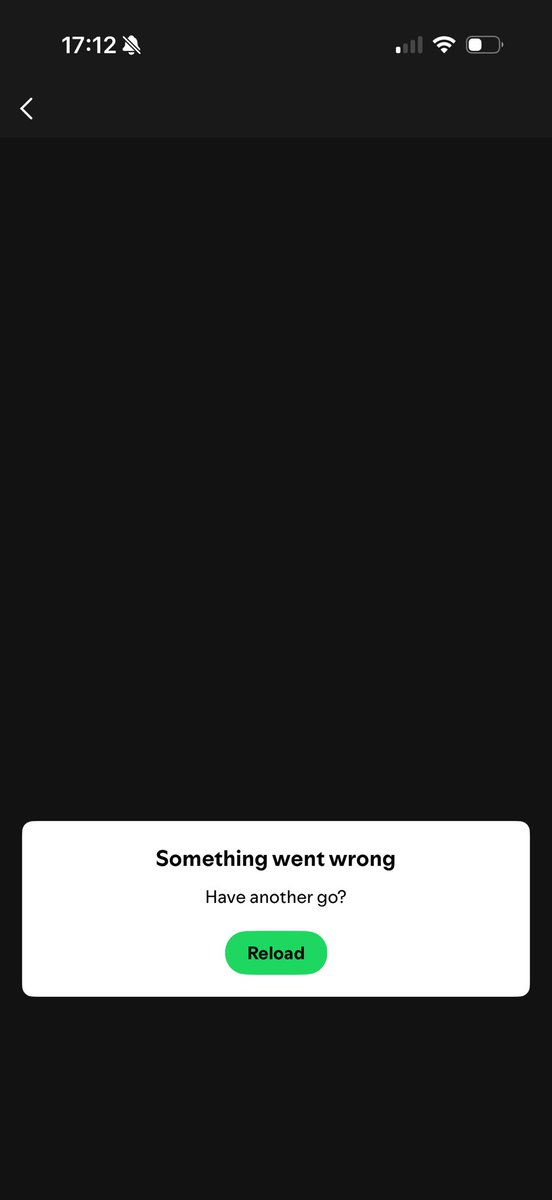 Molly_Chops's tweet photo. @Spotify Doesn’t work for me when I click it https://t.co/4tsftoLOwL