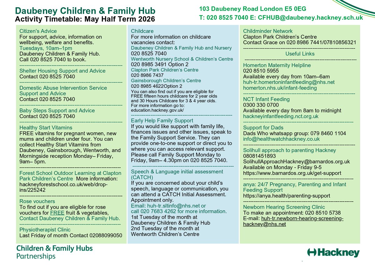 Hackney Education Family Information Service tweet media