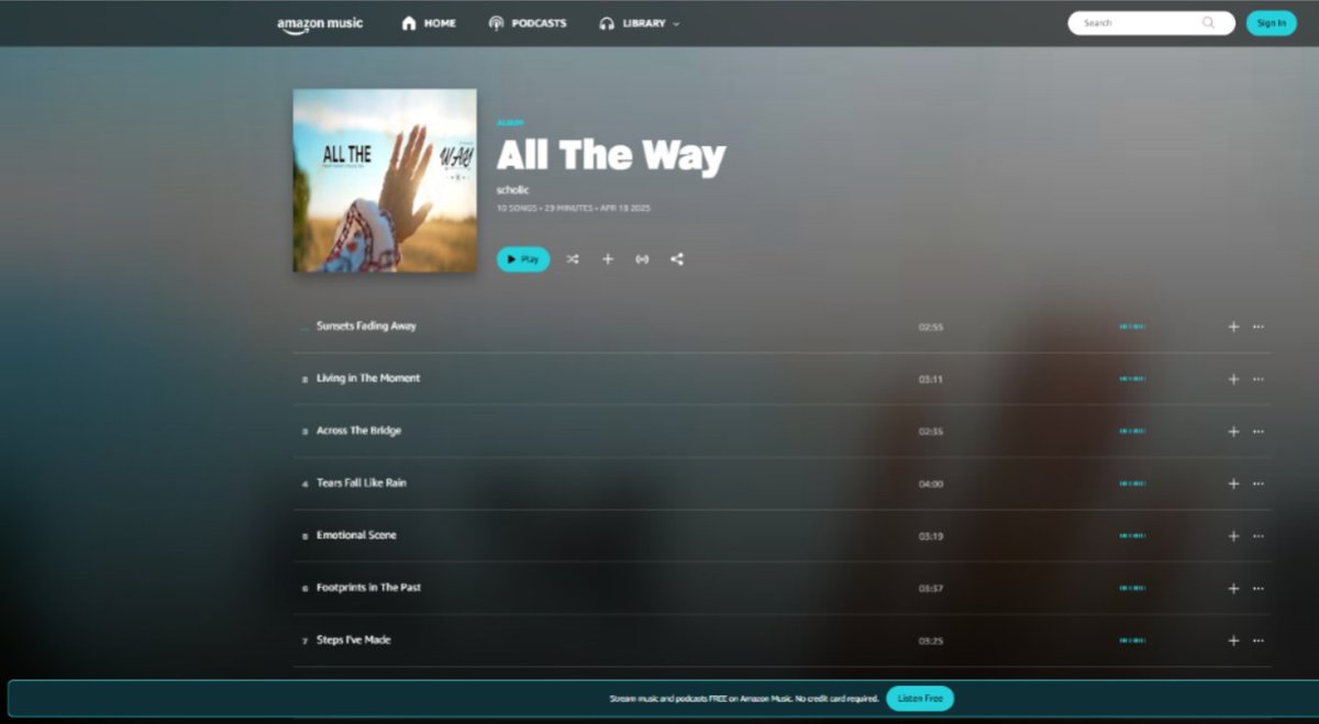 scholic's tweet photo. ALL THE WAY music album is about sadness and the loss of deep love
Stream linked:
https://t.co/WmxVucsu6w
#musicalbum #albummusic #music #alltheway #scholic https://t.co/E6w6zJ4UNc