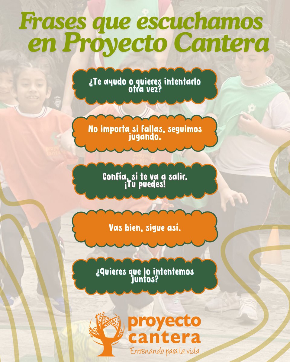 ProyectoCantera's tweet photo. Las palabras también construyen.
En cada juego, lo que decimos puede impulsar, acompañar y hacer que alguien se sienta capaz.
Así se vive Cantera: con apoyo, confianza y comunidad.

¿Qué frase te hubiera gustado escuchar más?
#juego #FraseDelDía https://t.co/sNBLkSJ0Oo