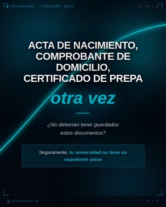 integralware's tweet photo. Entregas papelería cada semestre. Y cada semestre te la vuelven a pedir. 

El problema es que tu escuela no tiene un expediente digital único donde se guarde todo lo que ya entregaste.

✅ Con sunischolar toda tu documentación queda registrada una sola vez y desde cualquier área. https://t.co/dXtPRANzpK