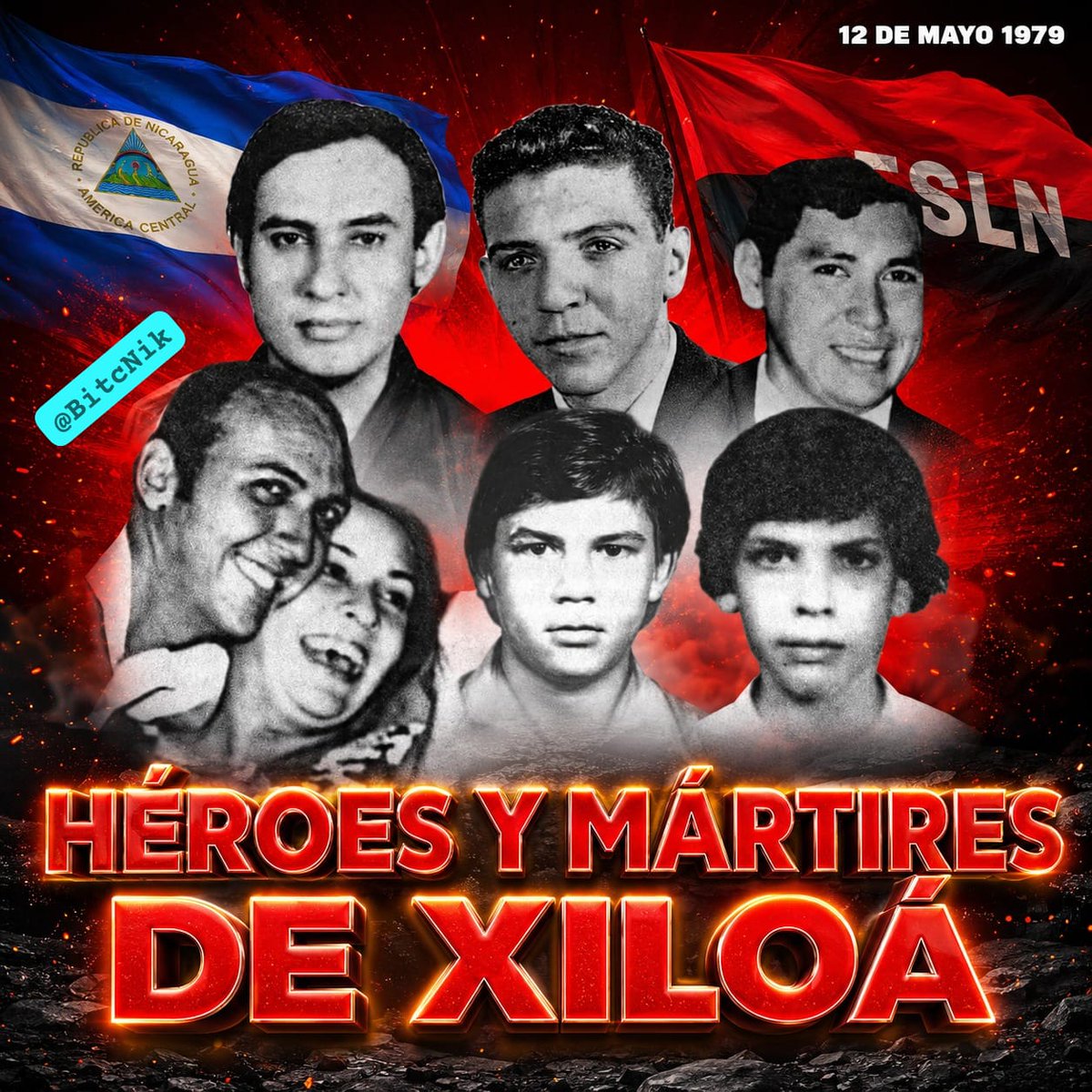 BitcNik's tweet photo. Héroes Y Mártires De Xiloá  #Nicaragua #2026SiempreMásAllá #2026VivaSandino #ManaguaSandinista https://t.co/COfzEN0JR8