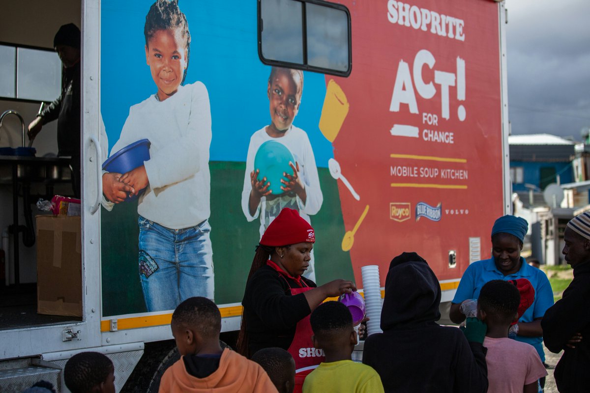WeActForChange's tweet photo. Our Shoprite Mobile Soup Kitchens remain on the ground in Khayelitsha and surrounds, serving hot meals to thousands of people affected by severe weather conditions.

#ActForChange #ShopriteGroup https://t.co/ZfLw5qiUP2