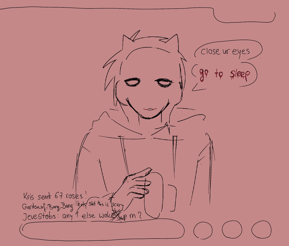 useris0nline's tweet photo. Jeff‘s a part time TikTok live asmrtist 

#JefftheKiller #creepypastafanart https://t.co/sCreHvQTQg