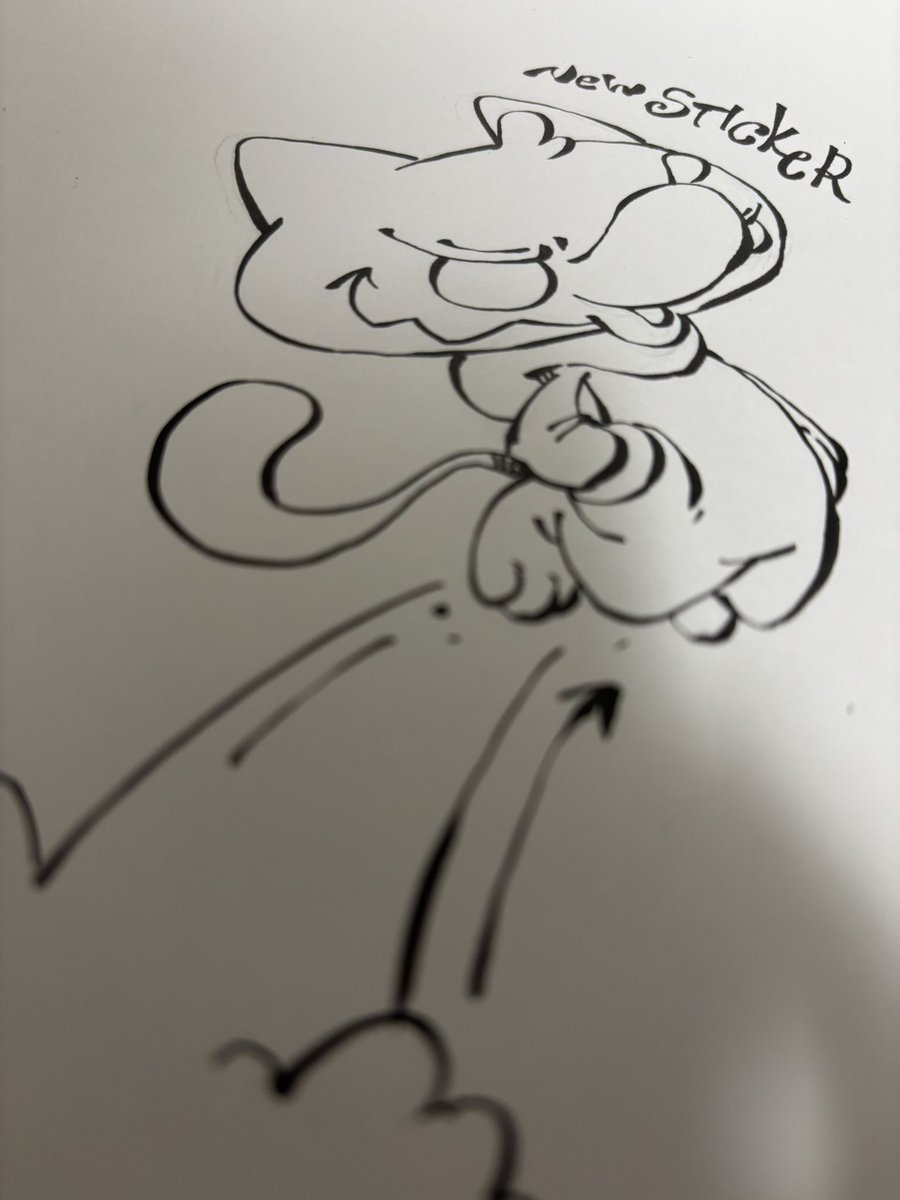 NEW ステッカーはこちら！って言わせようとしてます！👍 #BAKUNeKO